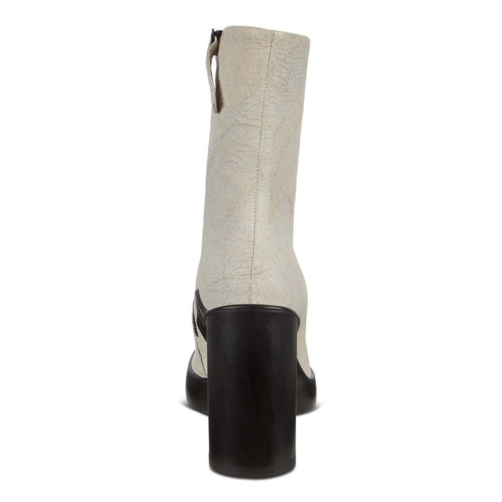 Womens Boots - ECCO Shape Sculpted Motion 75 Mid-Cut - White - 4123NSMWV